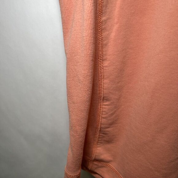 Johnston & Murphy 1/4 Zip Pullover Sweater Men Size Large Peach Orange Mock Neck - Picture 6 of 11